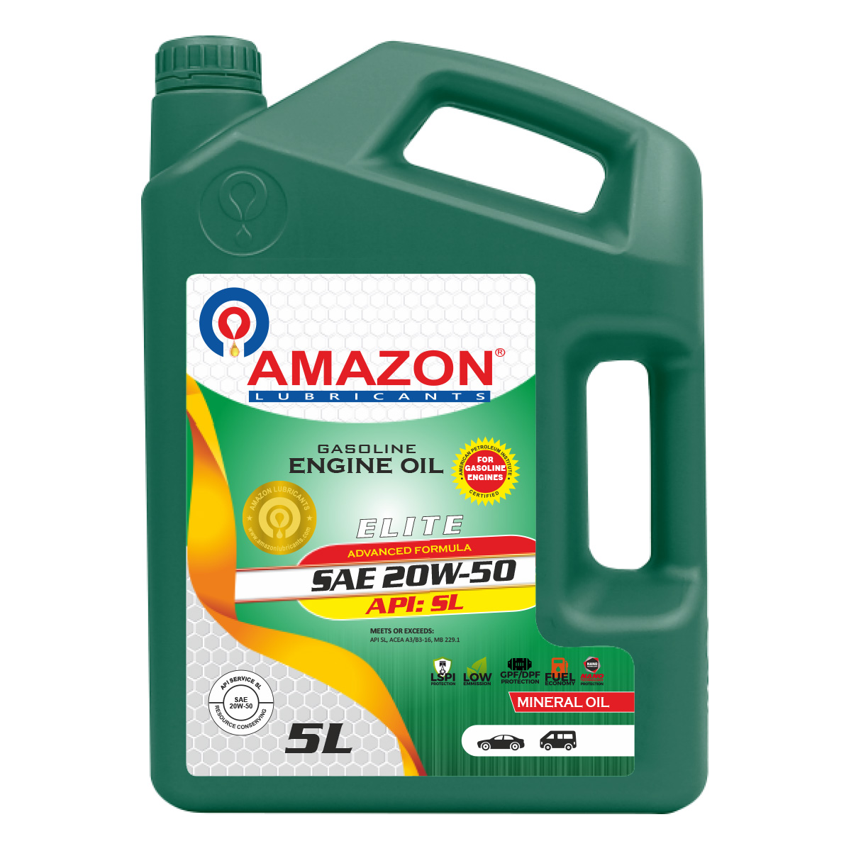 ELITE SAE 20W-50 API SL - Amazon Lubricants and Grease in UAE